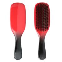 Mini Brush portátil 360 de pelo de jabalí con 100% mango de madera de haya