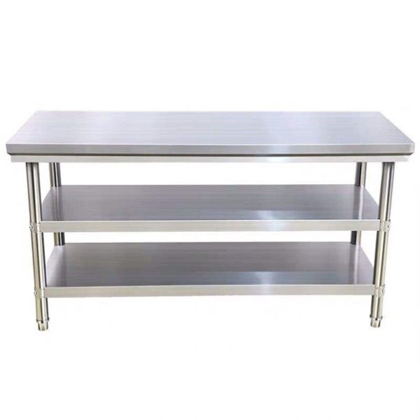 Durable Commercial Stainless Steel Shelves Space Saving Metal Catering Shelves