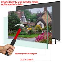Téléviseur LED intelligent en verre trempé UHD 75 85 pouces 4K, grand stockage