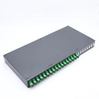 Type de bâti de support 1*16 avec le diviseur optique en acier de PLC de fibre de tube