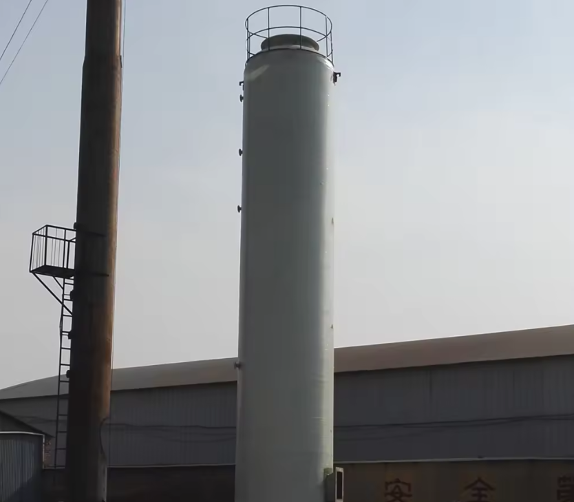 Отходы Выхлопные газы Очистка от серы Башня ФРП Дымные газы Биогаз для химической энергетики