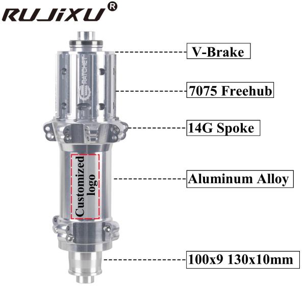 Super Light 100/130mm V Brake Ratchet 36t/54t Rear Hub 20/24h Bearing Alloy Bicycle Hub for Road Bike Front Position HG