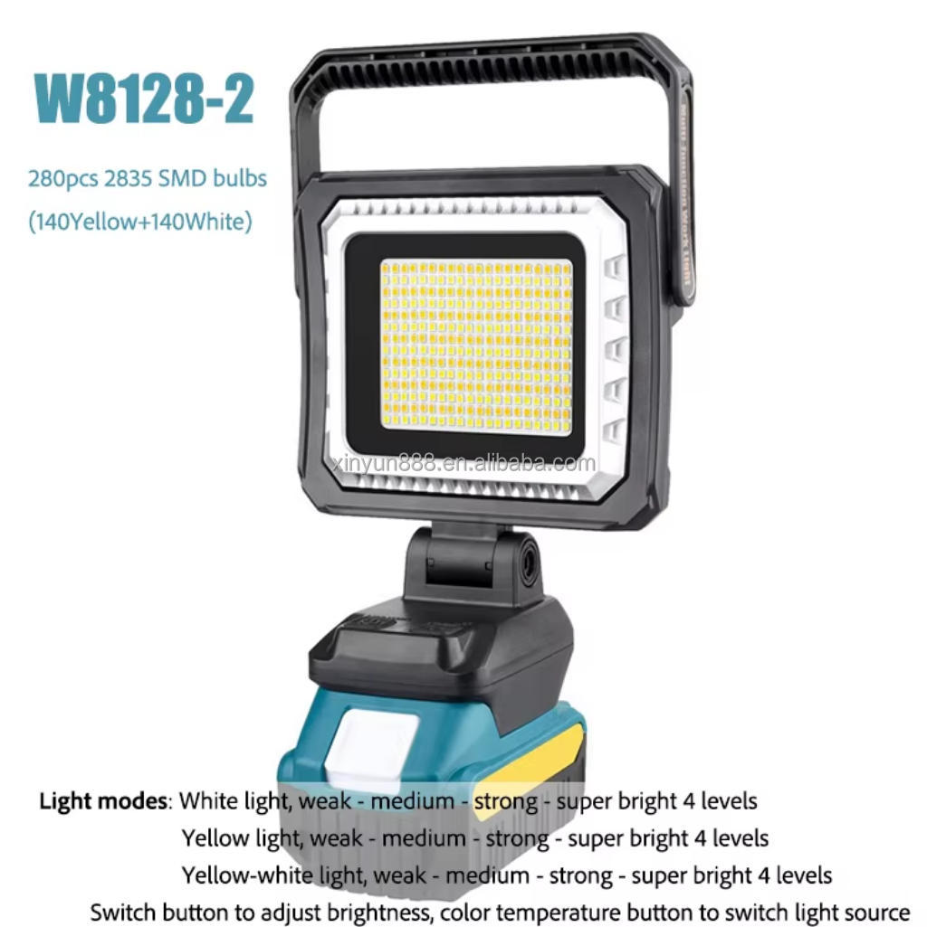 Cross-border New LED Handheld Lamp, USB Rechargeable, Outdoor Long-lasting, High Power, Camping, Repair, Spotlight Work Lamp.