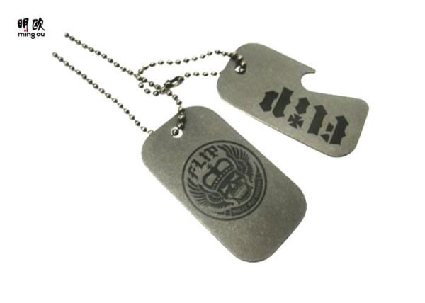 Nice stainless Steel Engraved Dog Tags Chain , Custom Pet Name Tags For Dogs