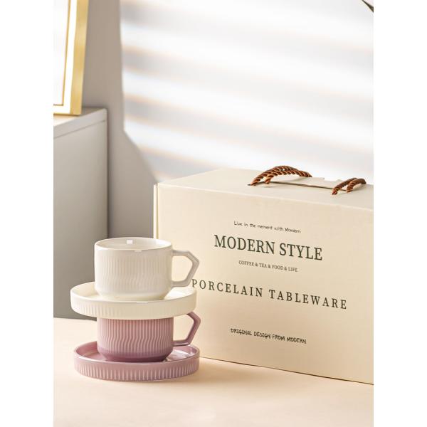 Скандинавская 200cc керамическая глазурная чашка для бизнеса Капучино и чашка латте