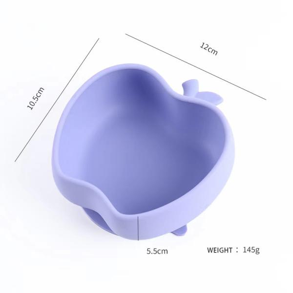 Non Toxic Food Grade Silicone Baby Food Bowl Children'S Suction Cup Silicone Bowl Exercises Baby'S Eating Ability