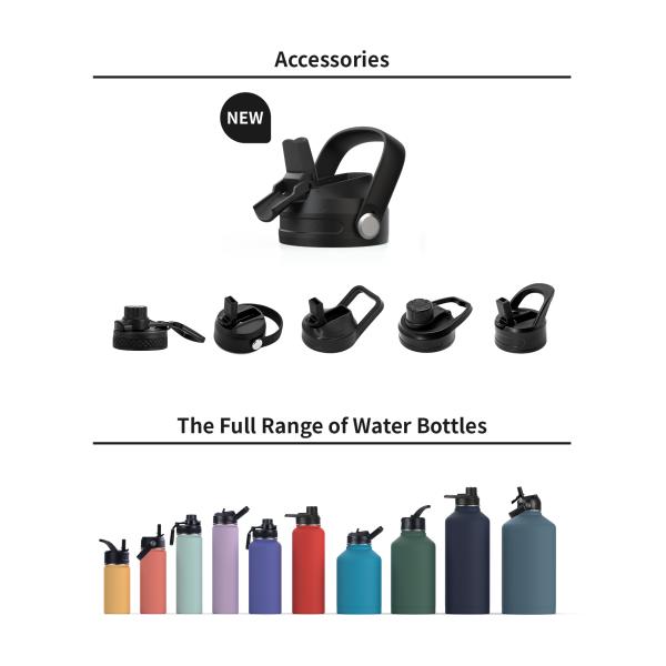 Wide Mouth Double Wall Vacuum Insulated Water Bottles Custom 40oz 32oz