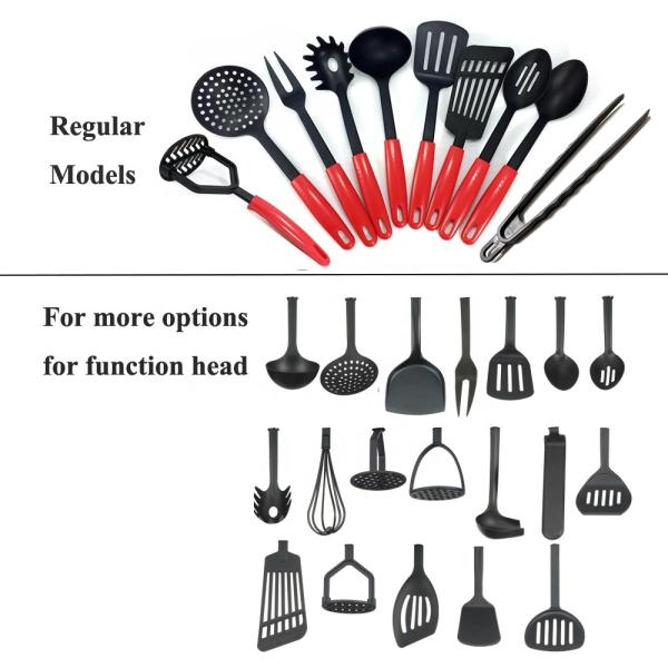 Eco-friendly Colorful Kitchen Utensils Set Heat Resistant up to 210C for Thanksgiving