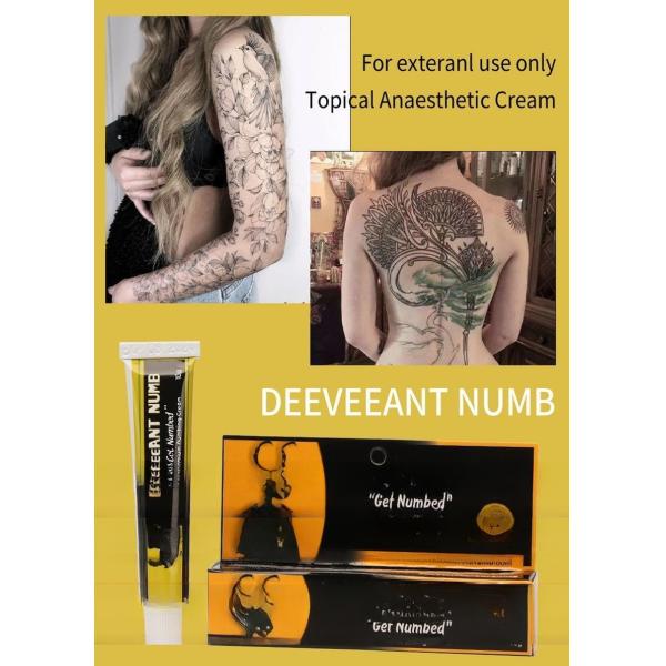 Original Deeveeant Numbing Cream for Body Tattoo Piercing Miro-Blading Semi-Permanent Makup Painless