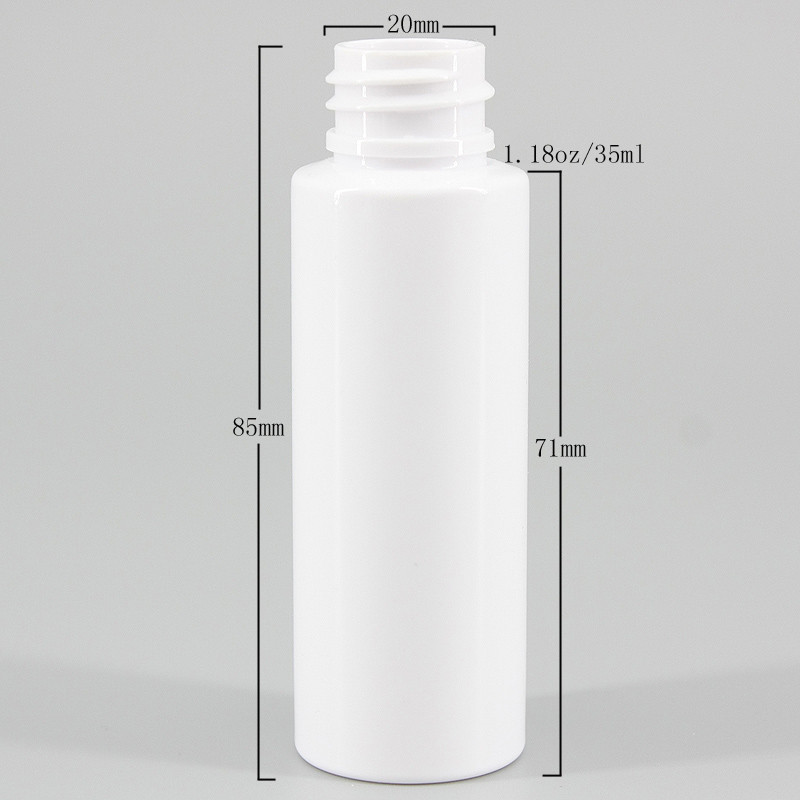 Бутылки ликера 35ml ЛЮБИМЦА 20mm белые пластиковые