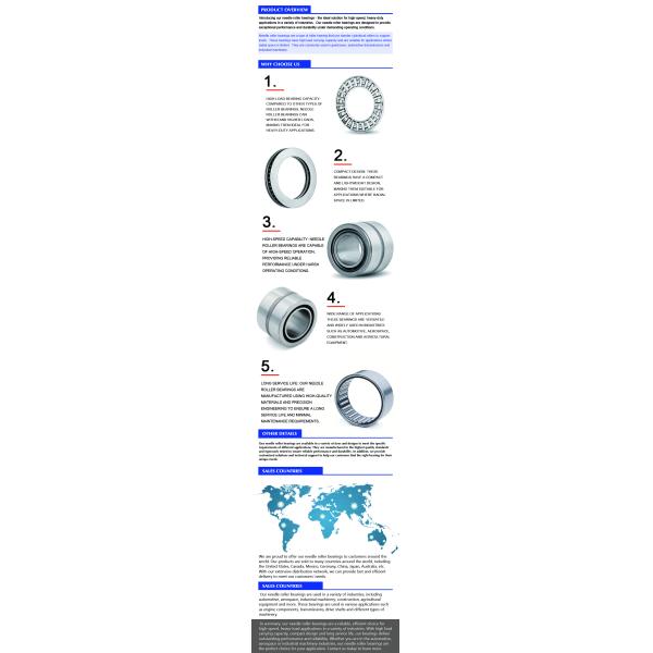 Building Material Shops Long Life Thrust Needle Roller Bearing AXK0821 Needle Bearings