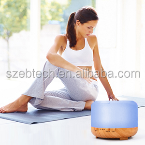 Remote Control 500ml Aromatherapy Essential Oil Diffuser with LED Light Air Humidifier for Office Home Study Yoga Spa