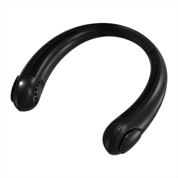 2021 Study and Working Hanging Neck Fan Portable Outdoor Sports Fan USB Rechargeable Mini Leafless Air Cooling Fan