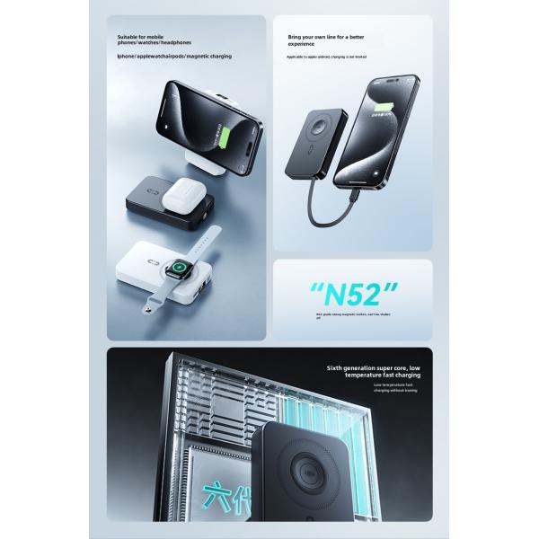 Best Sellers 22.5W Fast Chargering Magnetic Power Bank Wireless Charger Fast Charge Powerbank 10000mah With USB Type C
