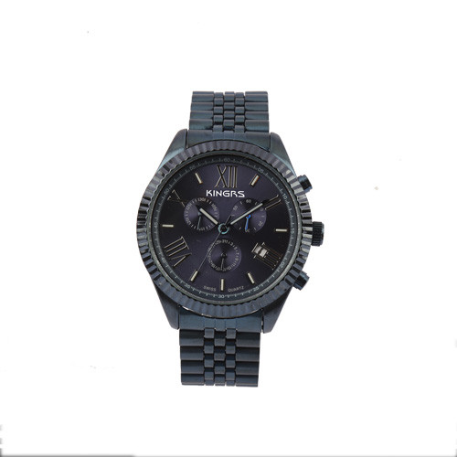 3 Working Eyes Multifunction Alloy Wrist Watch Chronograph Men's Business