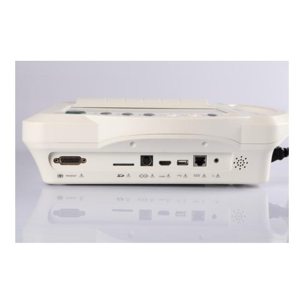 Portable metal ecg machine 12 lead electrocardiograph ecg machine with analyzer maker ecg machine
