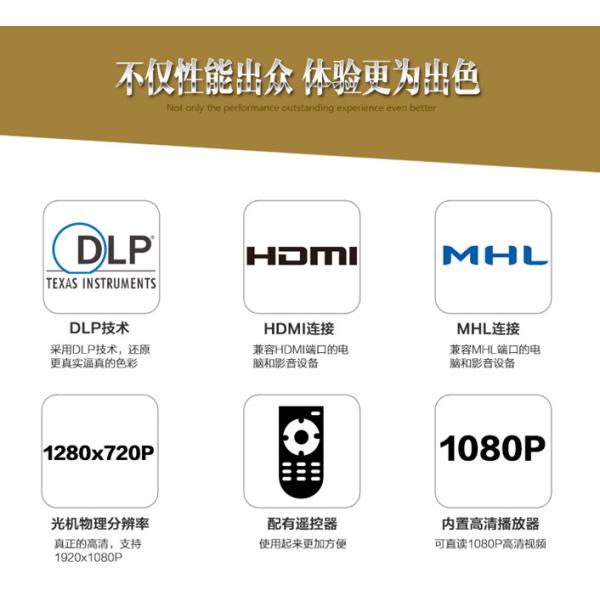 Home Mini Projector/Office M-business High definition/Outdoor Sport Portable Projector