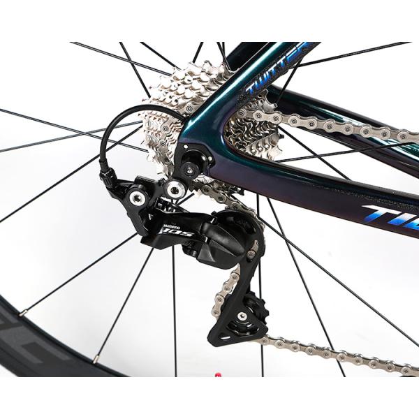 Holographic Colour 22 Speed Road Bike , 700c Road Bicycle High Modulus Carbon