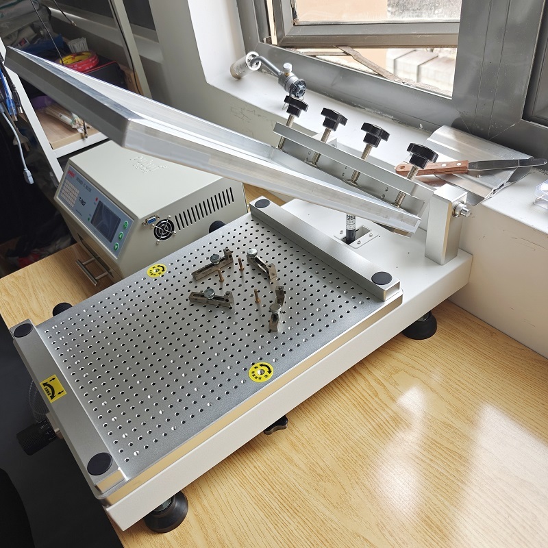 Dual-use Framed & Frameless Stencils Manual SMT Solder Paste Printer 4532