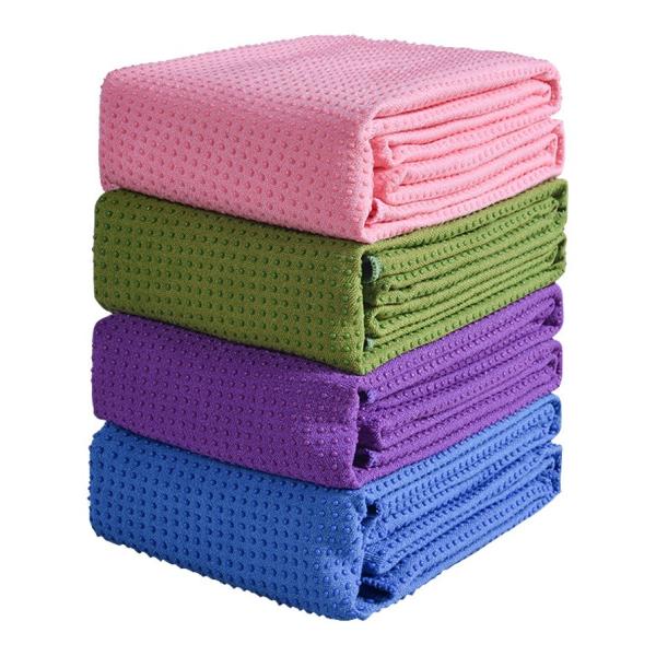Classic Yoga Towel, Texture Non-slip Portable Travel Yoga Mat Towel,Pilates Cover,Fitness Yoga Blanket