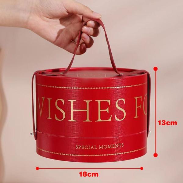 Custom Round Cylinder Gift Box Packaging For Storage Food Candy Chocolate Wine Jewelry