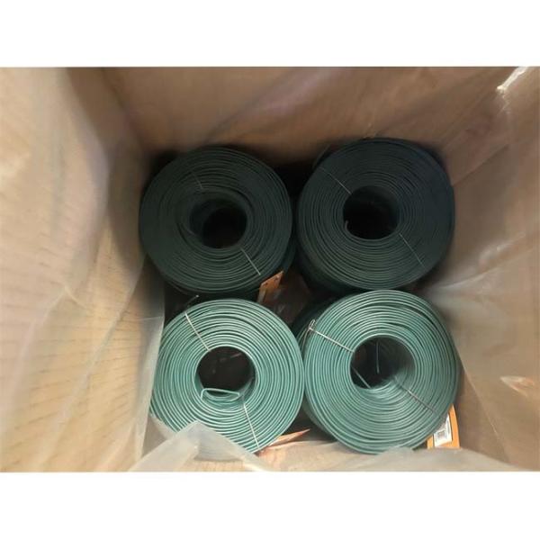 Green Polyethylene Coating Rebar Tie Wire Q195 OD 1.85mm To 1.9mm