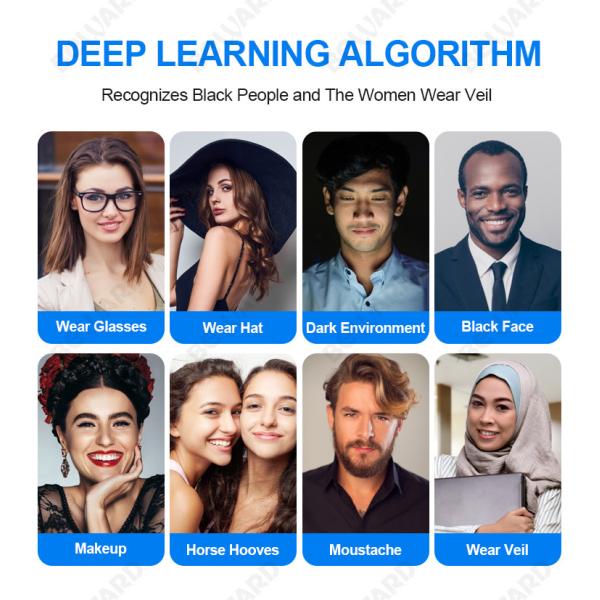 400cd/M2 Biometric 24000pcs Facial Identification Terminal