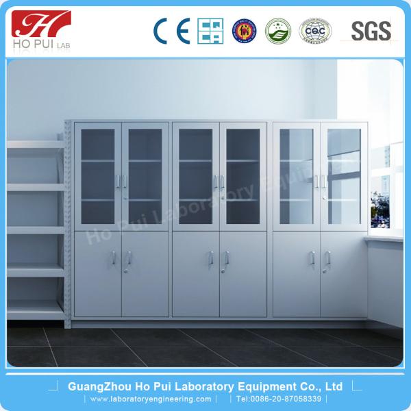 Customized Biology Lab Furniture , Floor Standing Locking Medicine Cabinet