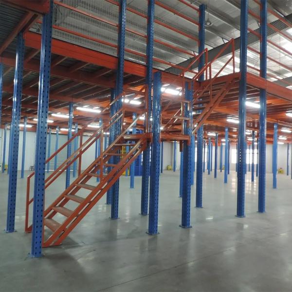 Warehouse Steel Mezzanine Platform Easy Assembly Heavy Duty Adjustable Shelves