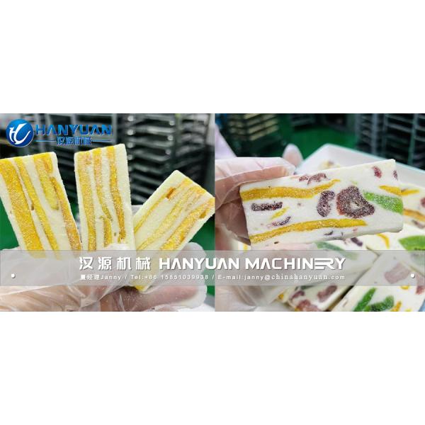 Équipement de découpe de barres de nougat de mangue