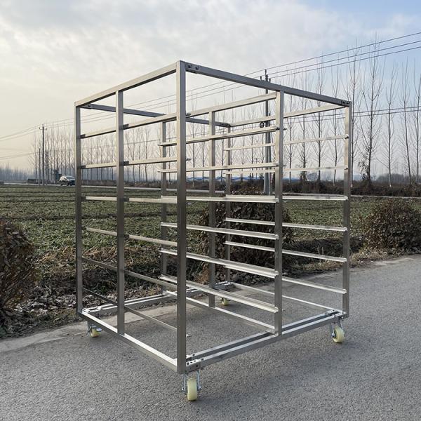 Commercial Kitchen 6 Tier 304 Stainless Steel Sheet Pan Baking Tray Drying Rack Trolley