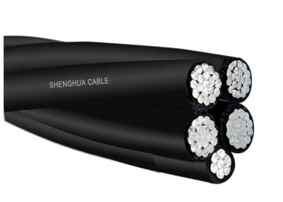 1KV Aerial Bundled Cables Aluminium Phase Conductor / Street Lighting Conductor Compact Circular
