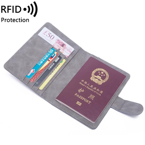 ANTI-THEFT NEW TRAVEL MULTI-FUNCTIONAL PASSPORT TICKET DOCUMENT PROTECTION CASE RFID BUCKLE CARD BAG