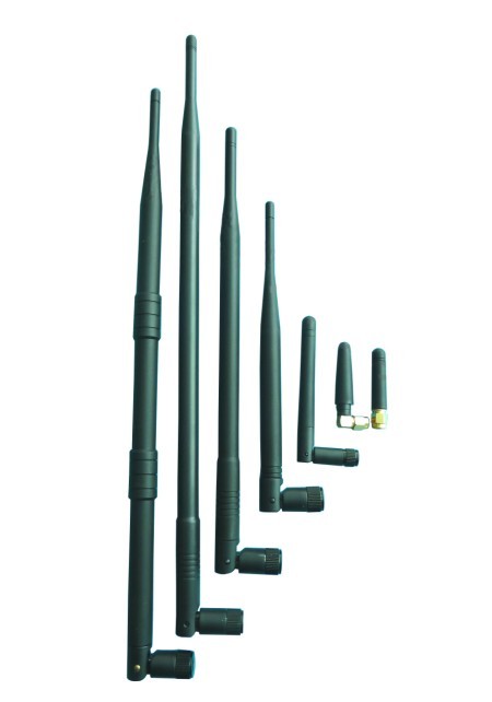 3G High Gain Wireless Antennas / 3dBi Rubber Whip Antenna SMA Male Connector