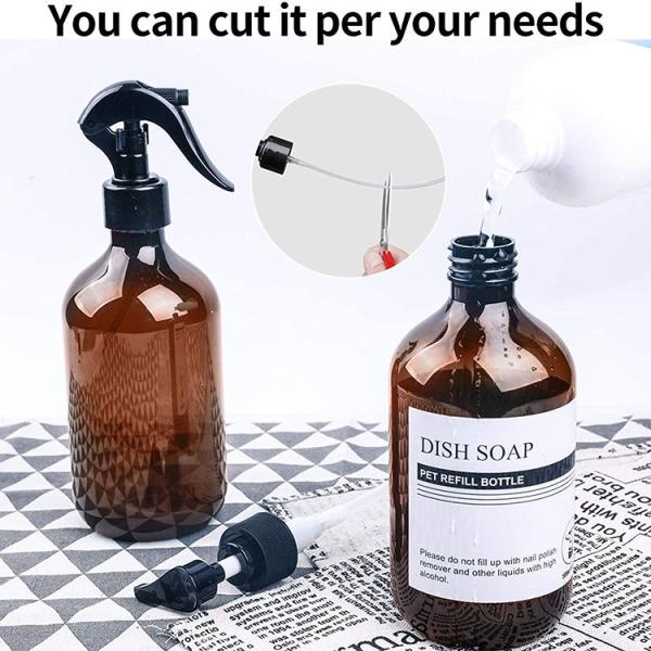 ЛЮБИМЕЦ прозрачной пластмассы 500ml разливает по бутылкам для масла волос проводника шампуня с насосом лосьона