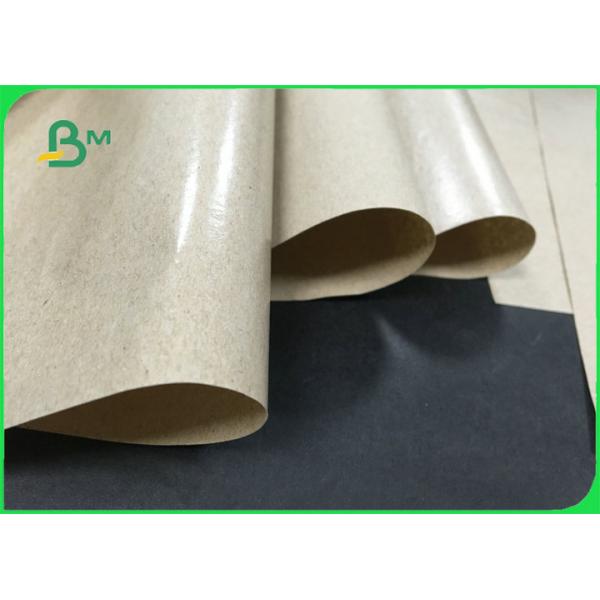 Papel natural revestido seguro de la comida PE Kraft para la aduana del paquete de la bandeja de la comida de la calle