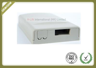 ABS Material Fiber Optic Tools , 2 Cores Fiber Optic Termination Box With SC APC Adapter