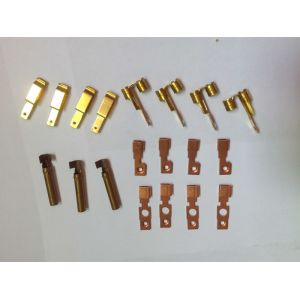 Brass Nickel Plating Progressive Metal Forming , Metal Stamping Parts Cable Connectors
