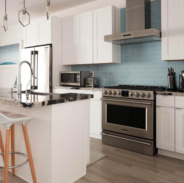 RTA Modular Kitchen Storage Cabinets Lacquer Shaker White