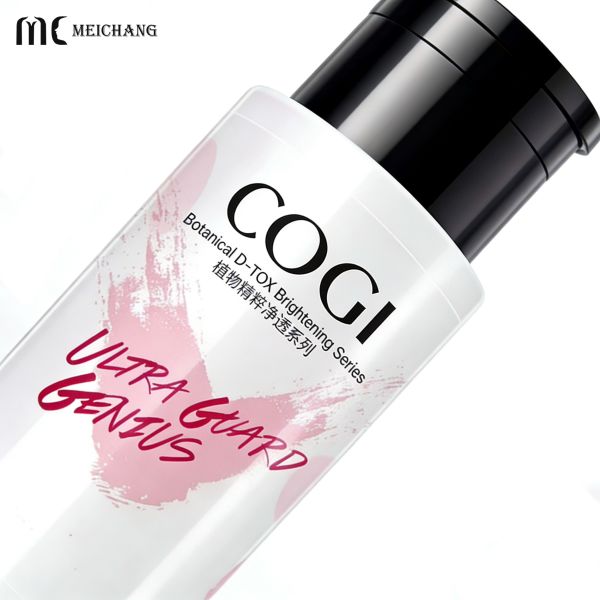 Built-in Pump Makeup Remover Bottle - Leak-Proof and Customizable Plastic Pump Bottle for Cosmetics