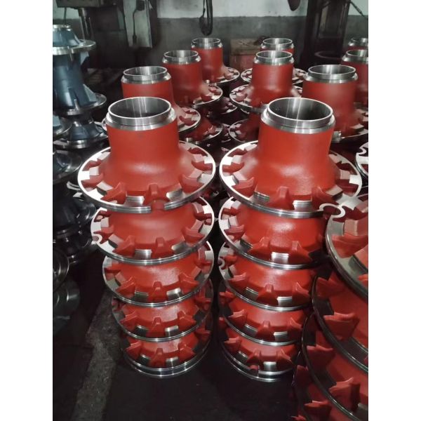 Heavy Duty QT450/QT500 Grade Ductile Iron Wheel Hub Castings with High Tensile Strength for Custom Sizes in Construction Machinery