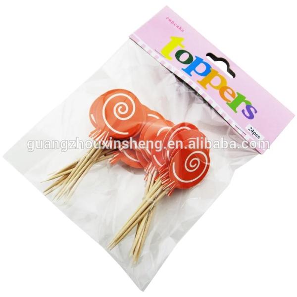 FDA Disposable Cupcake Birthday Party Cake Toppers