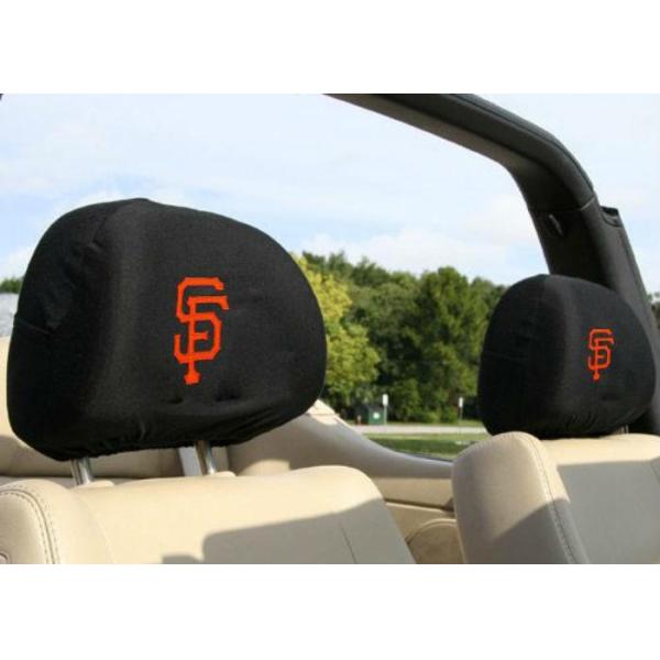 Football Fans Car Headrest Covers Spandex Polyester Knitting 25*27cm