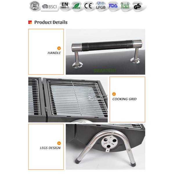 Cool Portable Folding Oil Drum Barbeque Cylinder Charcoal Grill For Outdoor Camping