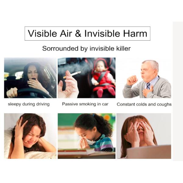 Portable In Car Humidifier Dual USB Rechargeable Charger Humidifier Diffuser