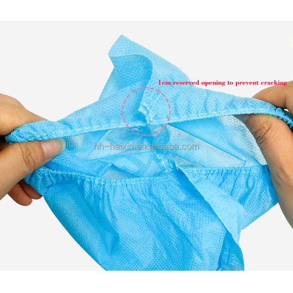 Hubei Haixin Black Overshoe Model Printed Disposable Shoe Covers Factory Direct Supply Protective Anti-slip Boot Cover Wholesale
