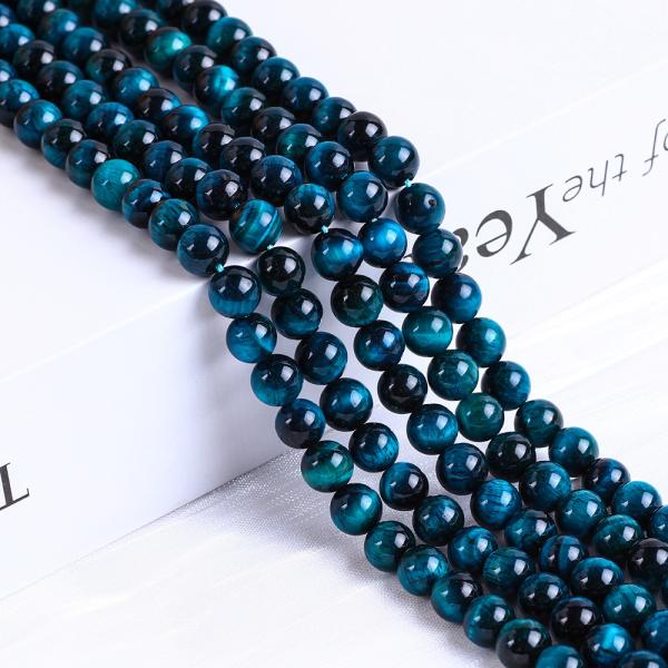 8 мм озеро Синий Тигр глаз драгоценный камень Лечебный кристаллический камень Бусы для ювелирных изделий