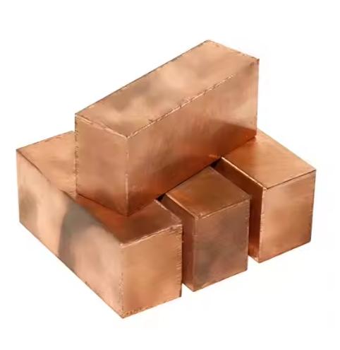 Chemical Industry Standard Grade Red Copper Ingots With Smooth Surface