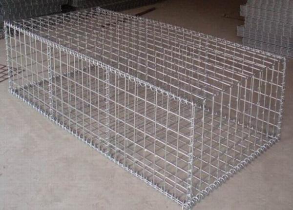 Hot Dipped Galvanized Garden Gabion Baskets , Gabion Wall Mesh 4.0mm-5.0mm Wire Dia