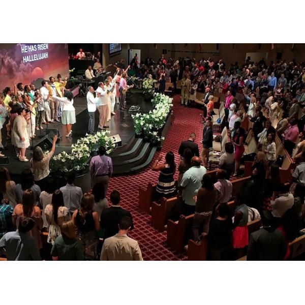 Dust Proof Indoor Led Screen Rental , Stage Clear Led Display For Church